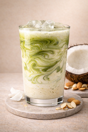 Mix and Match: Iced Matcha White Almond Coconut