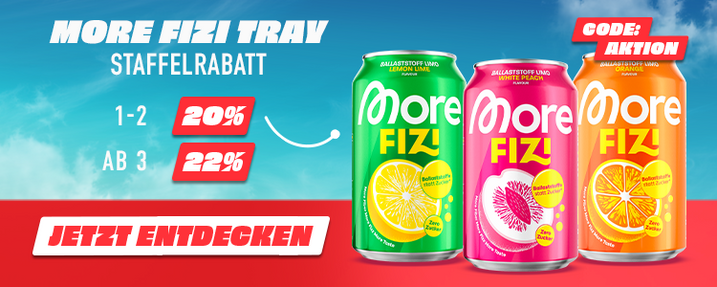 FIZI Tray Staffelrabatt. 1-2= 20% Rabatt, ab 3 = 22% Rabatt